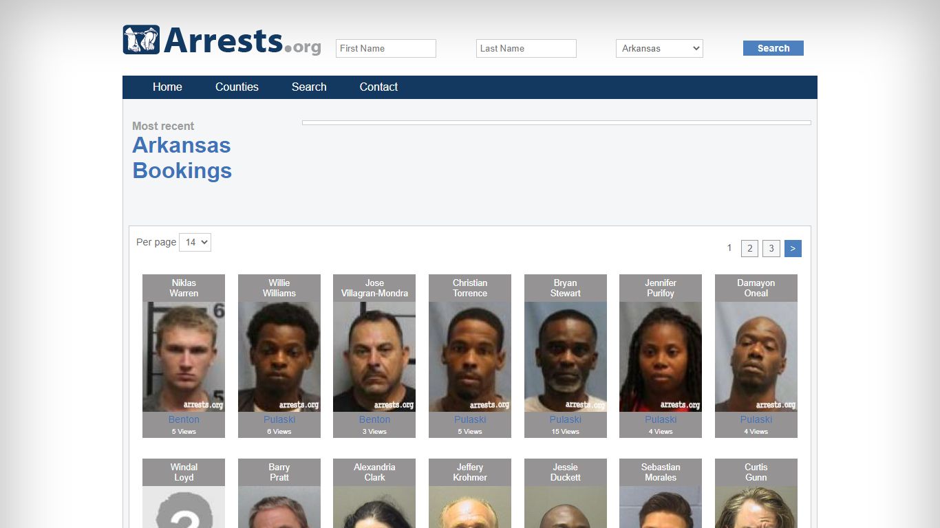 Arkansas Arrests and Inmate Search
